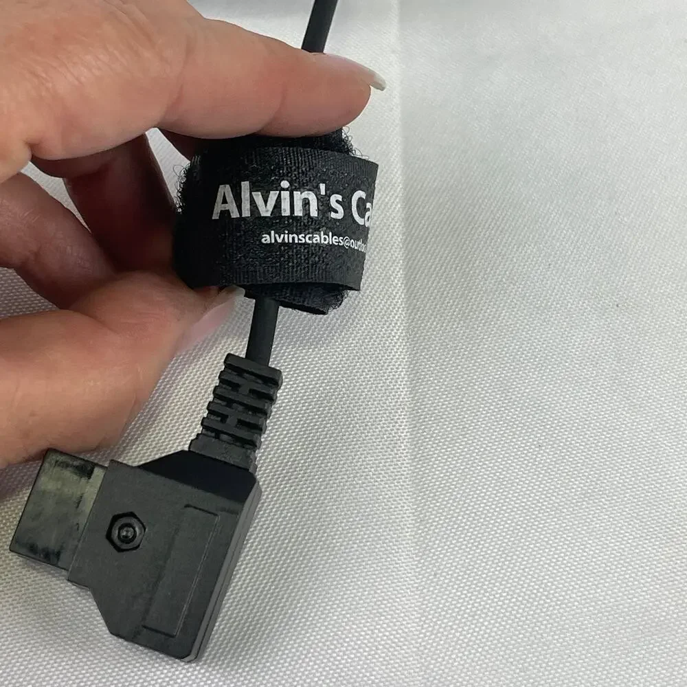 Alvin's Cables D-Tap to 2 Pin LEMO Coiled Power Cable for Camera Monitor